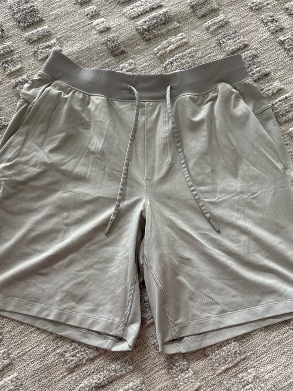 lululemon athletica Men's Athletic Drawstring Shorts - Light Gray
